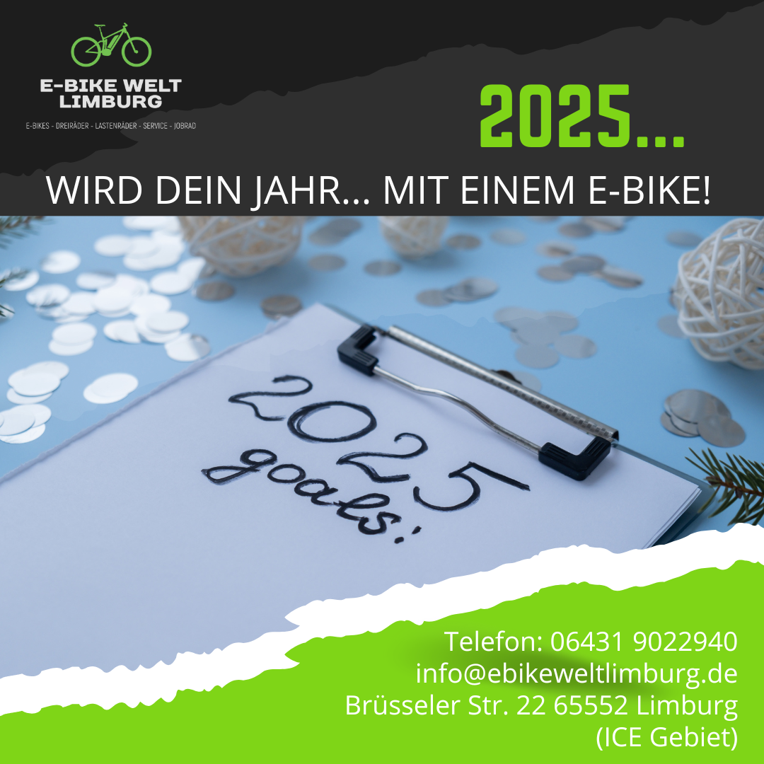 Gute Vorsätze fürs neue Jahr? Mit dem E-Bike klappt’s garantiert! 🚴♀️💥